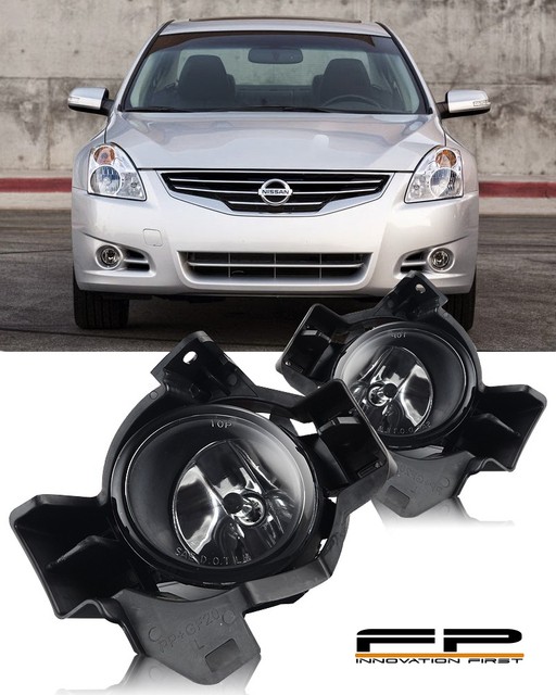 For 20102012 Nissan Altima Sedan 4 Doors Clear Bumper Fog Lights Complete Kit eBay