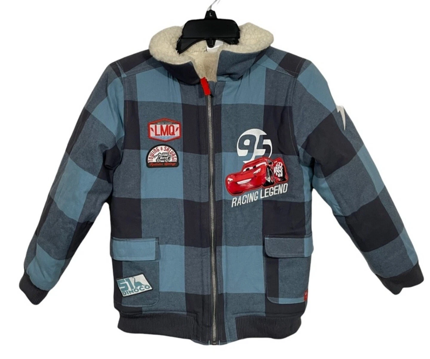 ALEXANDER MCQUEEN Disney Pixar LIGHTNING Racing Piston Cars Champion Sherpa Giacca Pesante 9 10