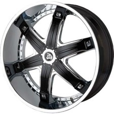 24 Inch 24x10 Diablo Morpheus Chrome Wheels Rims 5x115 35