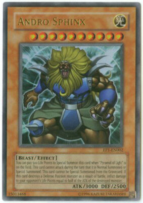 Yu-Gi-Oh Card - EP1-EN002 - ANDRO SPHINX (ultra rare holo) - NM