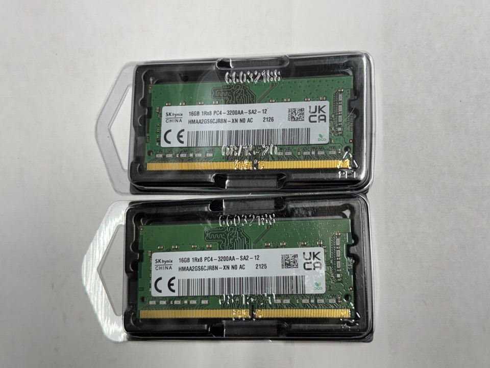 RAM SK Hynix 16 Go DDR4 3200MHz – SO-DIMM PC4-25600, Pour PC Portable, Neuve