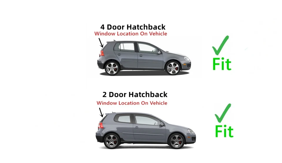 Fits 2006-2009 Volkswagen Rabbit / GTI / R32 Rear Back Window Glass Heated Foto 3 de 4