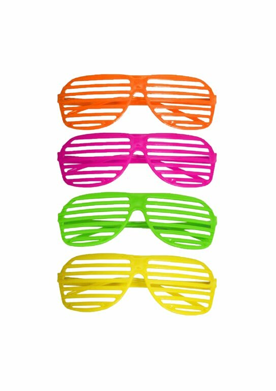 80s Glasses 36 PACK Kids Plastic Shutter Shades Glasses Shades
