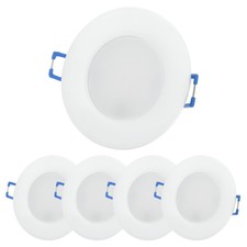 5x LED Einbaustrahler Dimmbar 230V   Flach Ei...