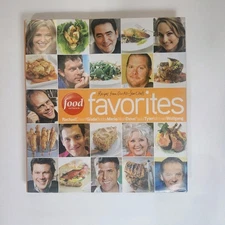 Food Network Favorites Cookbook Home Kitchen Recipe Hardcover Various Authors