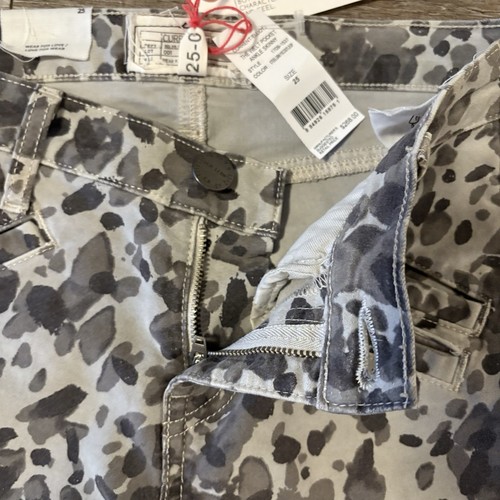Current/Elliott Jeans NWT 25 Steel Gray Leopard Welt Pocket Ankle Skinny Denim - Picture 4 of 13