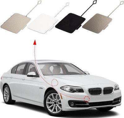 Front Bumper Tow Hook Cover Fit for 5-Series Color: White right passenger side
