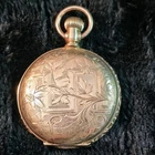 Antique Waltham Ladies Pocket Watch Running Gold Filled Hunter Case 7 Jewel