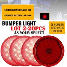 2-20 Red Rear Bumper LED Tail Light For 2011-20 Toyota Sienna SE Limited Edition