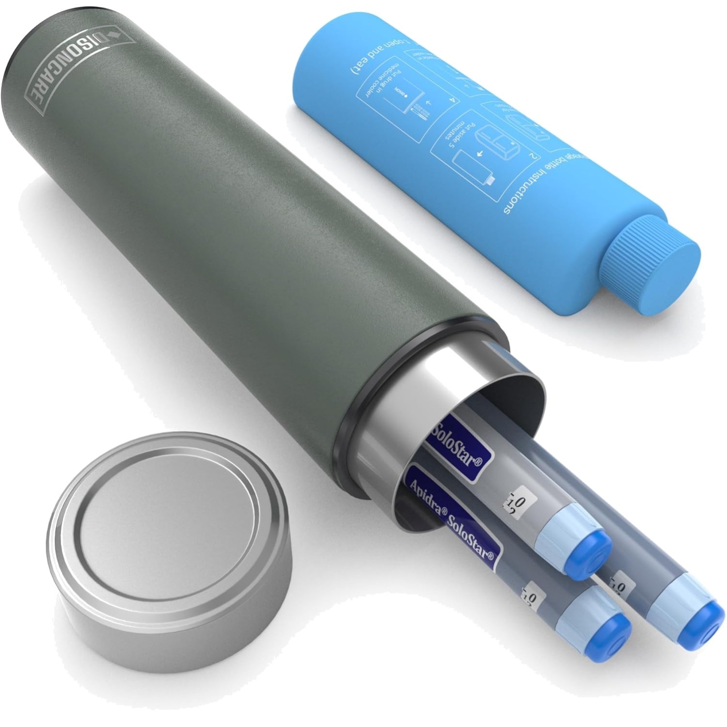 60H 4 Insulin Pen Kühltasche 2-8 Grad Medikamente Kühltasche für Reisen TSA k...