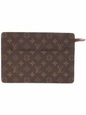 Louis Vuitton Monogram Leather Brown Pochette Homme Shoulder Bag