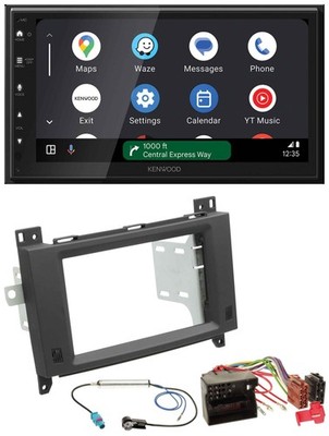 Kenwood DAB Bluetooth USB MP3 2DIN Autoradio für Mercedes Vito Viano 06-14 Rubbe