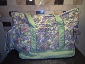 PLAID folk Art One Stroke Lot Tote Bag/2 Roll Up 12 Paint Bottle Holders/36 Brus