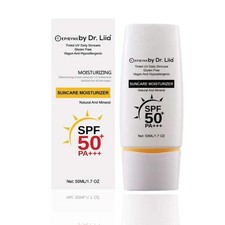 SPF 50 Mineral Moisturizer   Hydrating, Vegan  Sensitive-Skin Friendly