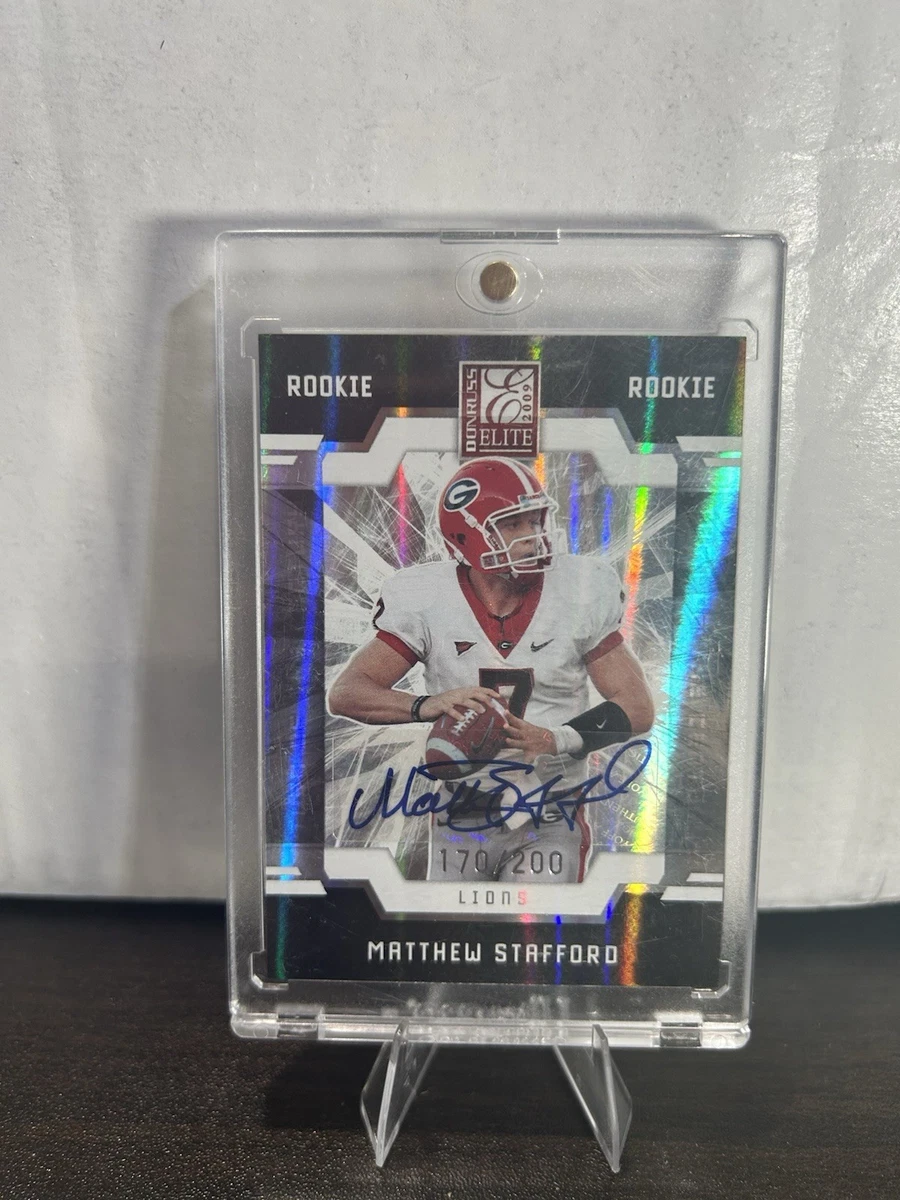 Matthew Stafford Autographed Football Sports Trading Cards