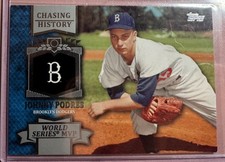 2013 Topps Update Chasing History Johnny Podres Brooklyn Dodgers #CH-112 MLB