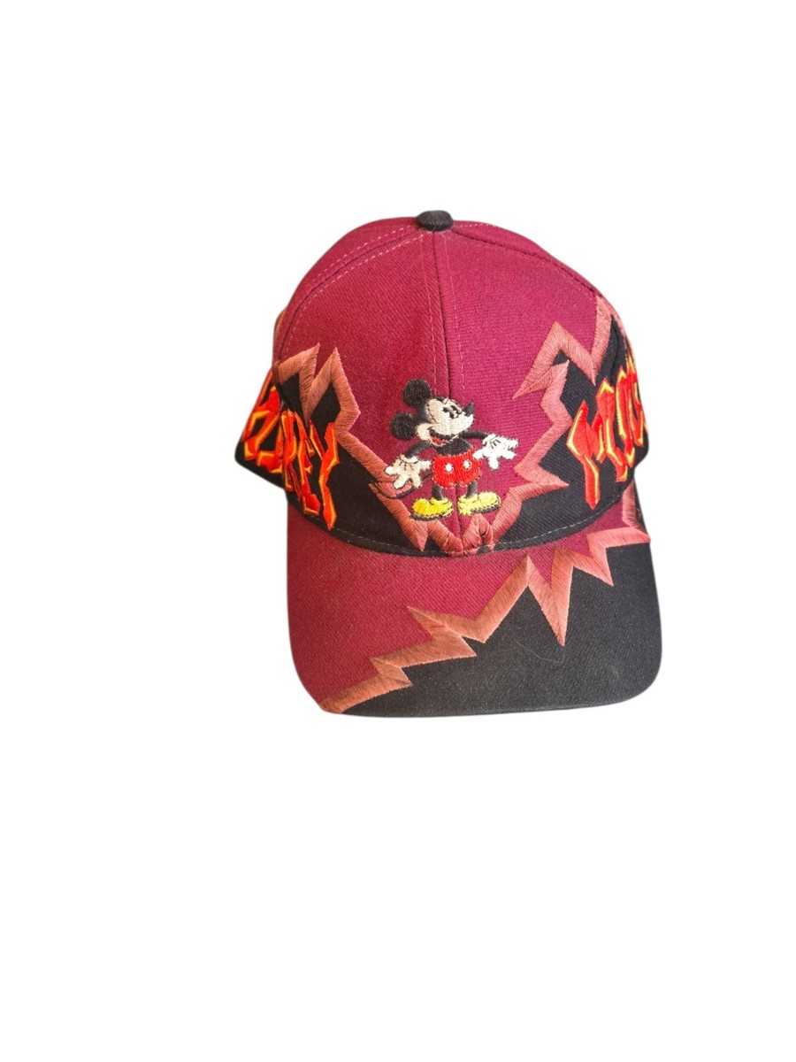 Vintage Mickey Mouse Disney Drew Pearson Jagged Edge Hat Snapback