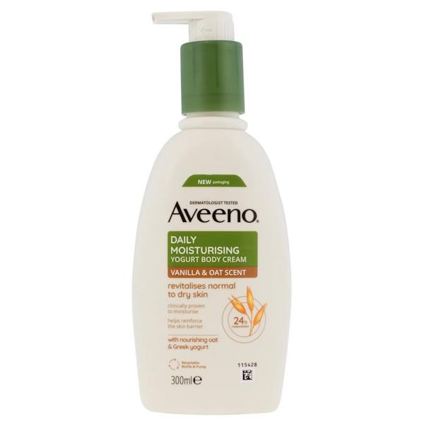Aveeno Daily Moisturising Yogurt Body Lotion Vanilla & Oat 300Ml - Image 3