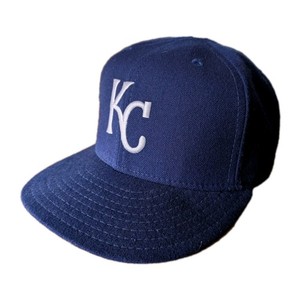 Royals de Kansas City • Champions du monde 1985 • Casquette de baseball blanche en velours côtelé - neuf d'anciens stocks - jamais portée