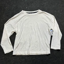 Nicole Miller Shirt Womens Ribbed Long Sleeve Soft Stretch Pullover Top, Large