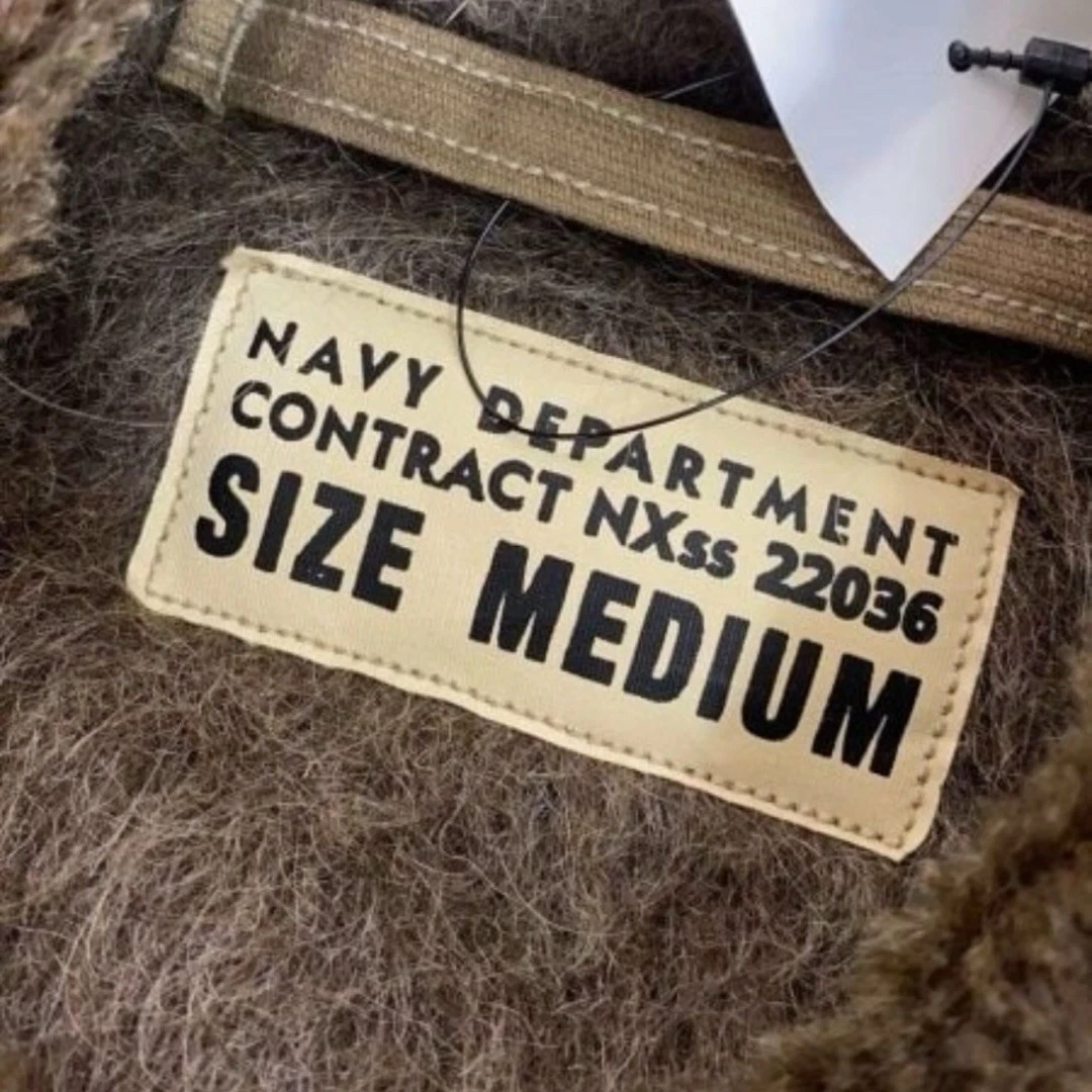 Buzz Rickson's N-1 Deck Jacket USN Navy Department Khaki Cotton Men's M - product detail image 6