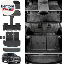 Floor Mats for 2020-2024 2025 Hyundai Palisade 7/8 Passenger, Trunk Mat with Sea