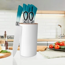 8-Piece Blue Professional Kitchen Knives Chef Knife Set