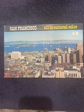 Livre photo vintage San Francisco tout en couleur naturelle années 50 région de la baie de Californie