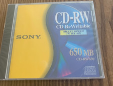 Sony CD-RW650 Rewritable CD Blank Media New Factory Sealed