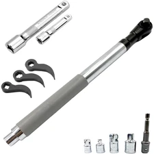 Ratchet Adapter Wrench Extension Bar Set Chrome Vanadium Steel for Heavy Use