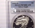 2003-W Proof American Silver Eagle PCGS PR70UCAM , Problem free coin!