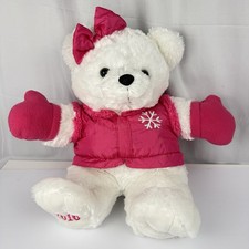 Dan Dee Collector's Choice 2016 20" Plush White Snowflake Teddy Bear