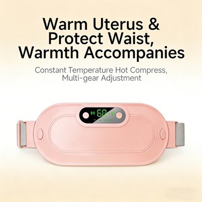 Portable Period Heating Pad Menstrual Cramp Relief Belt Massager Gift For Women
