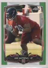 2014 Topps Chrome Green Refractor Jake Matthews #199 0q0m