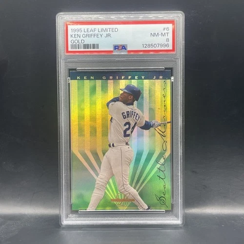 1995 Leaf Limited Ken Griffey Jr #6 Gold PSA 8