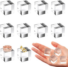 10 Pcs 1 X 1 X 1 Inch Acrylic Blocks, Clear Square Acrylic Cube