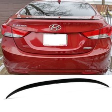 For 2011-2016 Hyundai Elantra Sedan Rear Trunk Fin Spoiler Soft Wing Gloss Black For 2011-2016 Hyundai Elantra Sedan Rear Trunk Fin Spoiler Soft Wing Gloss Black