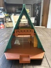 Vintage 1974 Fisher Price Play Family A Frame House w/Bed