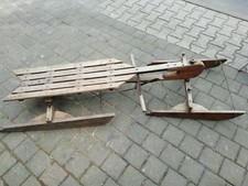 Schlitten ALT Holzschlitten Deko z. B. als Garderobe