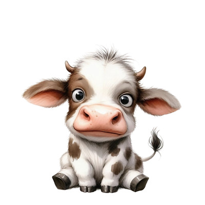 XXL 18X18 car sticker funny cow sticker weatherproof vinyl sticker