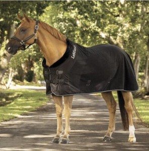 LeMieux Luxe Fleece Rug Black Size 75” 6’3” (140cm)