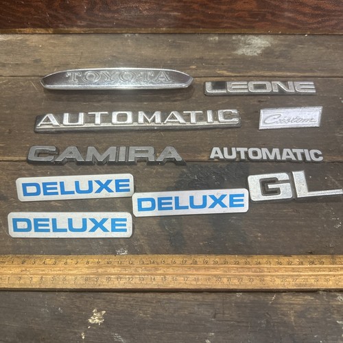 Assorted Lot Of Car Badges Emblems X 10 Display