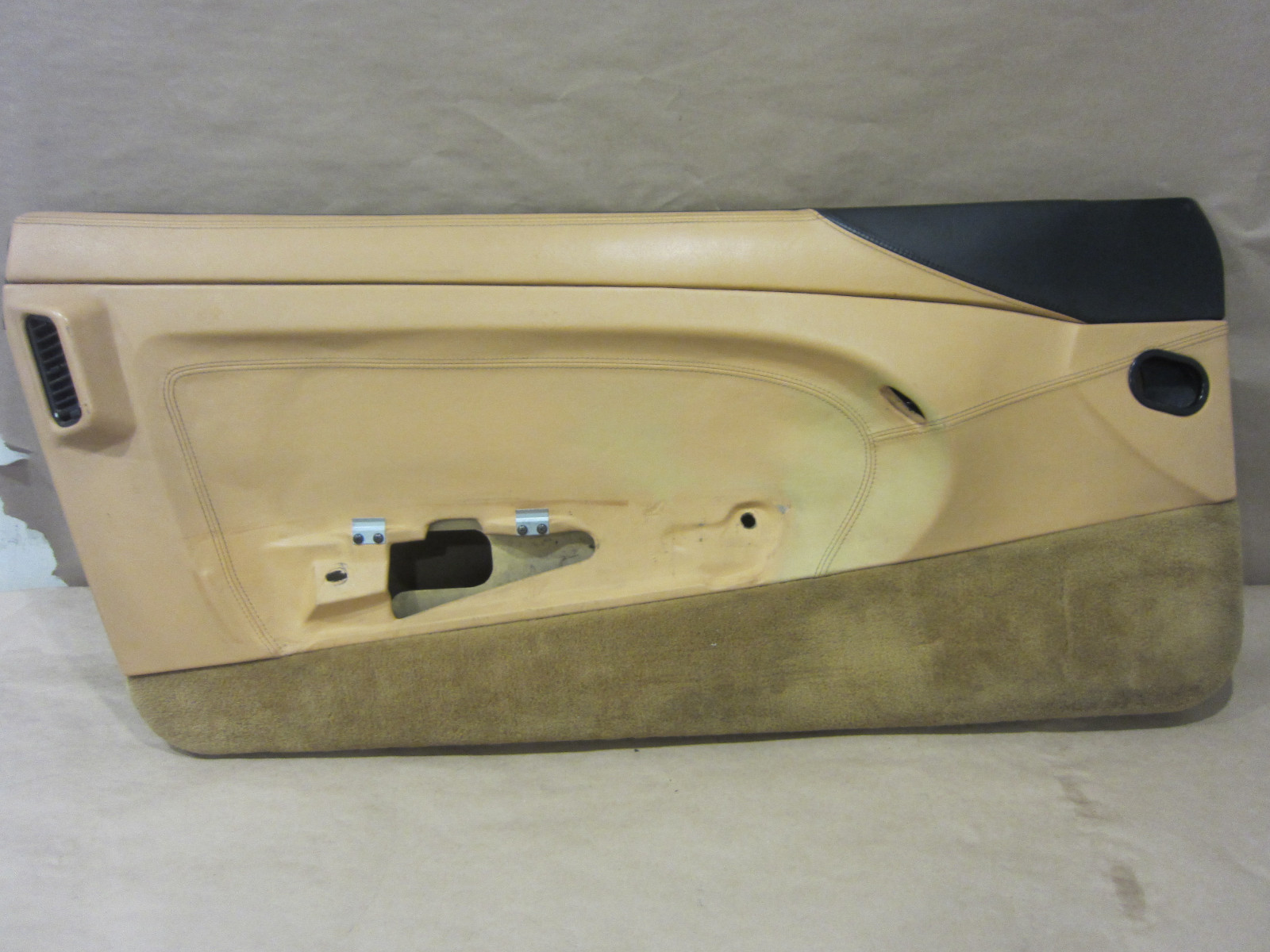 Ferrari 456 - LH Interior Door Panel - Beige and Tan. Part# 65470305
