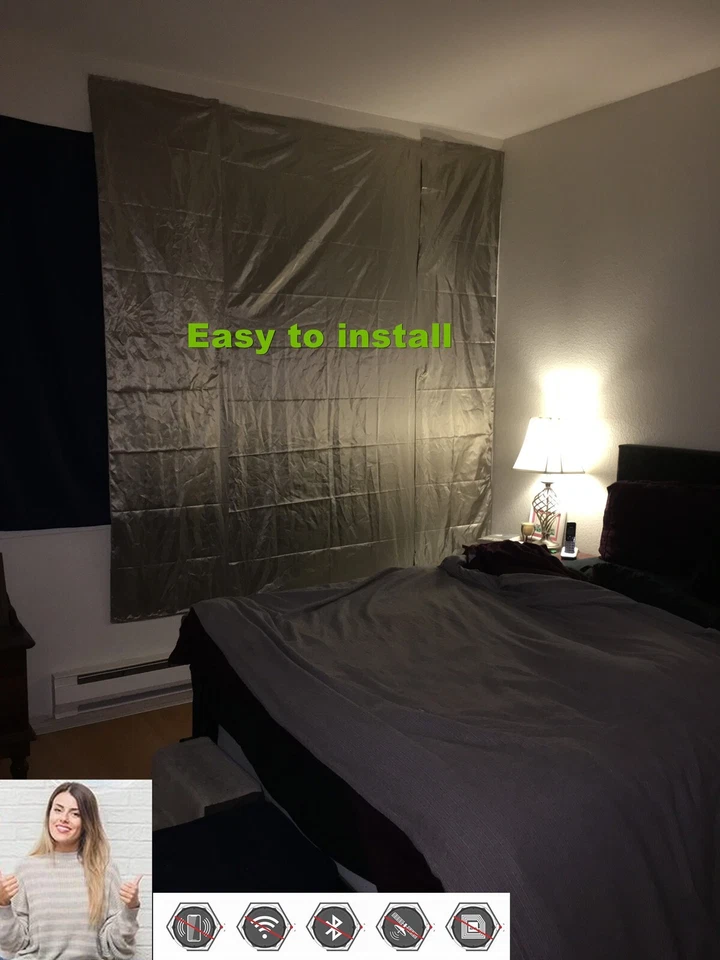 Faraday Protection Fabric EMF Blocking Ripstop Magnetic RF EMI Shielding Cloth - Image 4 of 4