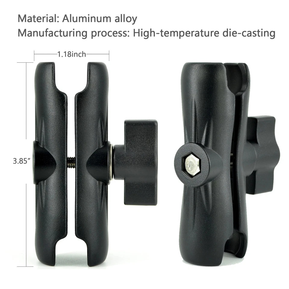 Aluminum Ball Mount AMPS Round Plates,1" Ball Fit for RAM Kit forGPS Fish Finder - Image 4 of 4