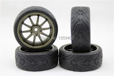 1/10 Onroad Rc Car Wheels Tires for Tamiya tt01 tt02 Ta07 Tb Ta04 Ta03