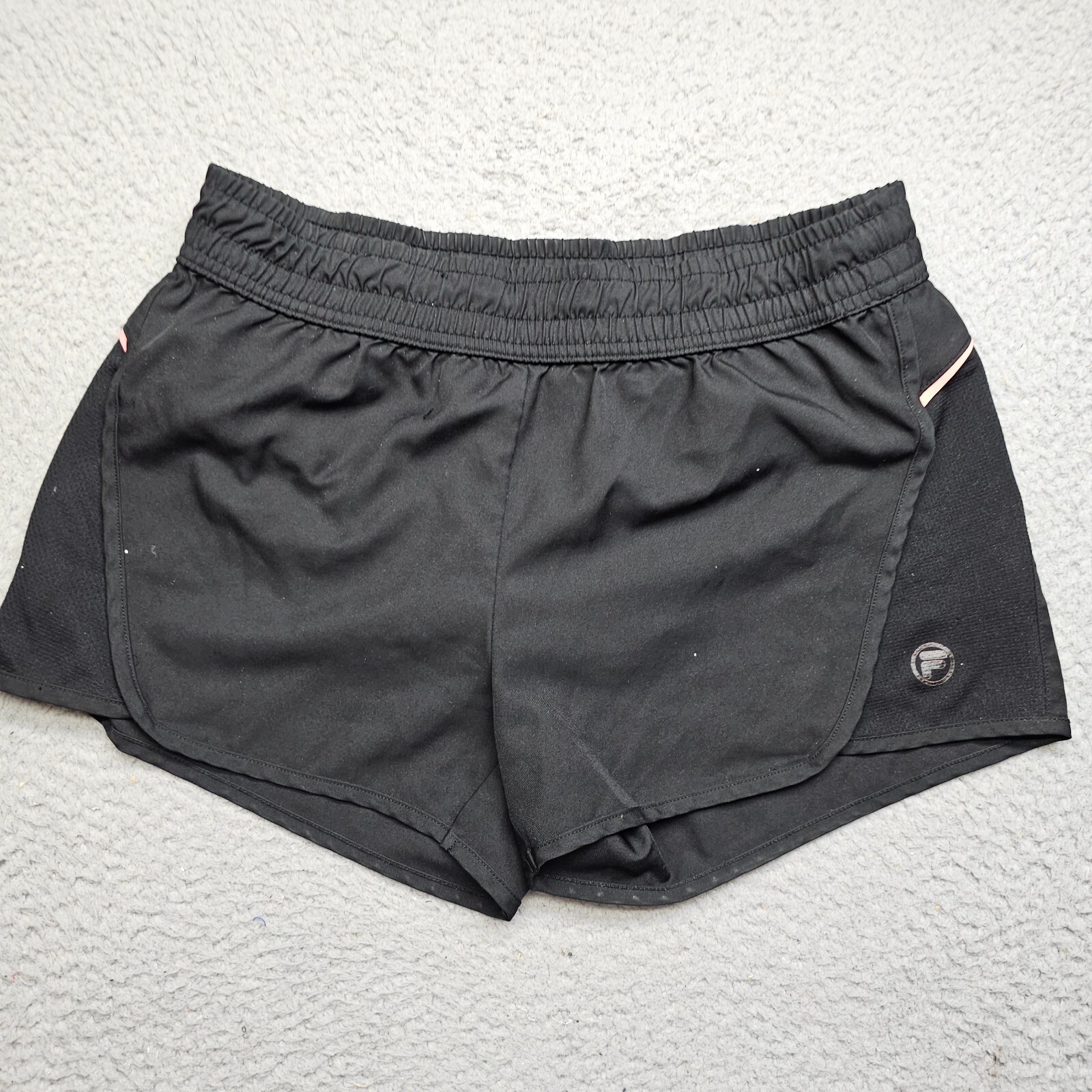 Pantaloncini da corsa Fila donna XS neri pull on vita elastica atletica