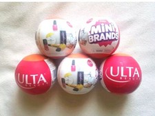LOT OF 5 Mini Brands x Ulta Beauty Series 1 Ball Makeup ZURU NEW five UNOPENED 