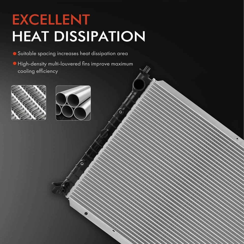 Radiador con enfriador de aceite de transmisión para Ford Escort 1991-2002 Mercury Tracer Foto 4 de 4