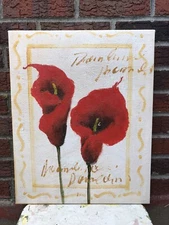 Flowers Artwork Genuine Oil Painting 16" x 20" On Stretched Canvas #30